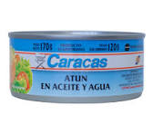 Atún Entero Aceite Y Agua Caracas 170 Grs