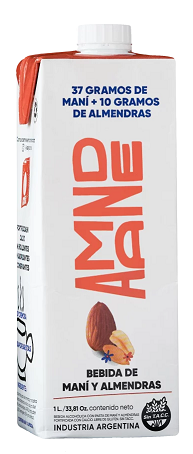 Leche De Almendra Con Maní Amande 1 Lt