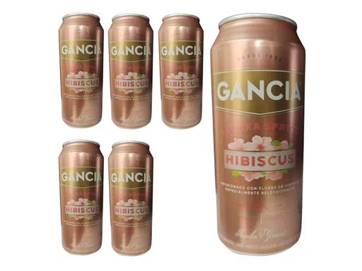 [PR/07848] Gancia Hibiscus Lata Six