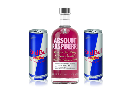 [PR/07865] Vodka Absolut Saborizado 700 Ml + 2 Red Bull 250Ml