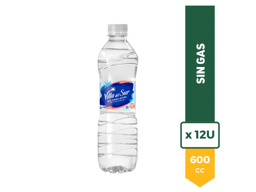 [PR/08829] Pack Agua Villa Del Sur 600Ml X12U